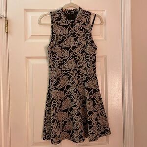 FOREVER 21 mock neck babydoll (peplum) dress